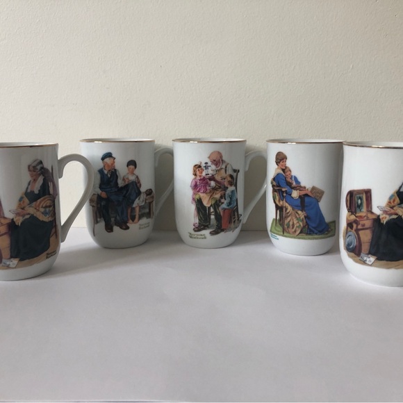 1982 The Norman Rockwell Museum Set of 5 - Picture 5 of 10